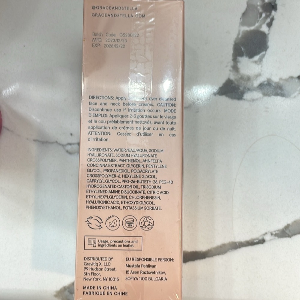 NWT Grace & Stella Hyaluronic Acid hydrating serum - Picture 2 of 2